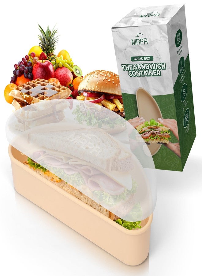 MRPR Silicone Sandwich Container - BPA-Free, Airtight & Reusable - Dishwasher Safe, Travel-Friendly, Fits Sourdough & Rye - Durable for School, Work & On-the-Go - Image 2